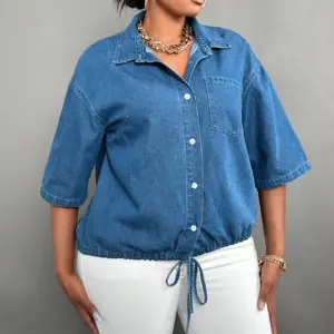 Lovshy Classic Women Denim Shirt Top