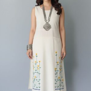 Lovshy  Classy Floral Kurti With Straight Pant