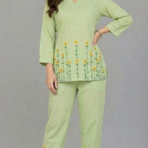 Lovshy Stylish Women Printed Kurti With Pant lg