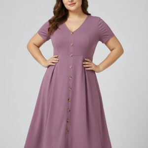 Curvy Front A Line Dress for Women pr
